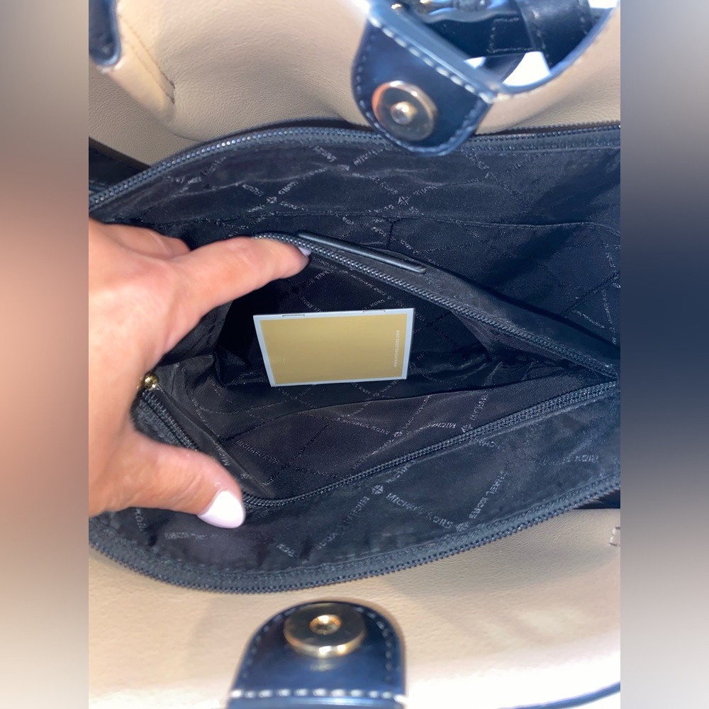 Michael Kors Black Vegan Leather Tote - Picture 11 of 15